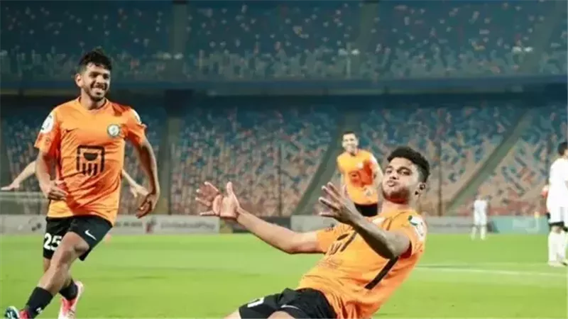 إحتفال لاعبي البنك