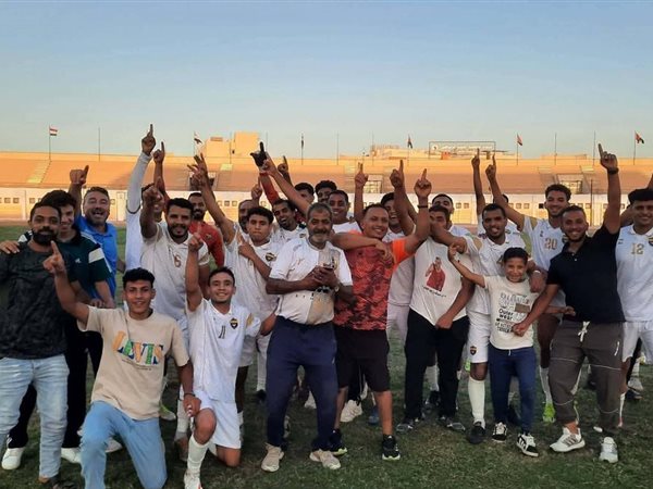 صور : احتفالات لاعبي شباب التنمية بملوي بالفوز علي منفلوط   