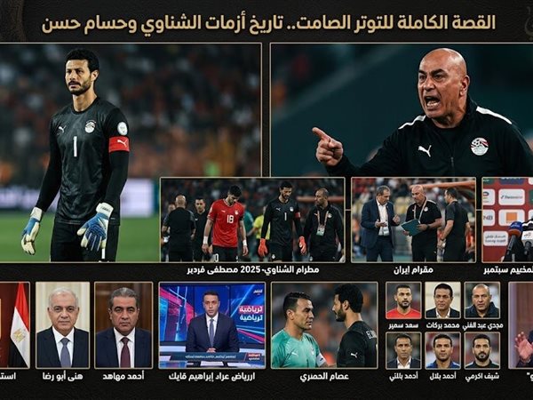 القصة الكاملة للتوتر الصامت.. تاريخ أزمات الشناوي وحسام حسن في المنتخب ..وتعقيب اساطير كرة القدم
