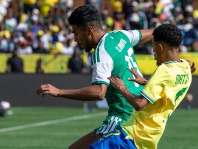 صورة من مباراة الاهلي وصنداونز 