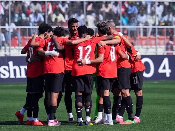 منتخب مصر يخطف هدف أمام جنوب السودان في الشوط الأول