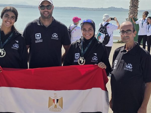 مصر تحصد الذهبية الثانية في البطولة الأفريقية للتجديف بتونس