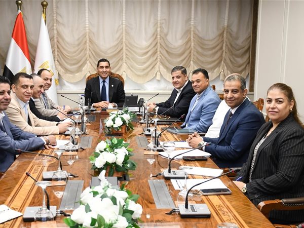 إجتماع فيديو كونفرانس بين جوهر نبيل ومديري مديريات الشباب والرياضة بالمحافظات