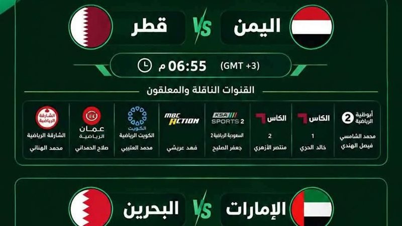 مباريات خليجي 27