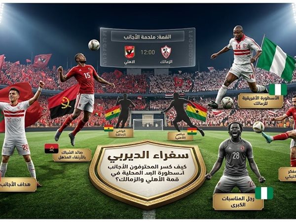 سفراء الديربي : كيف كسر المحترفون الأجانب أسطورة المحليين في قمة الأهلي والزمالك؟