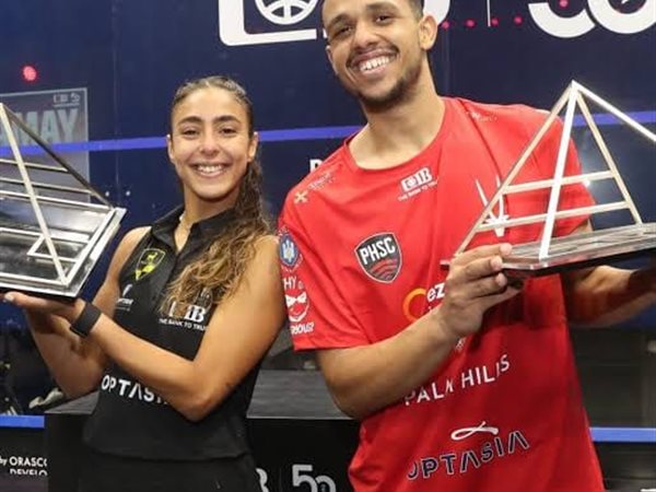 مصطفى عسل وأمينة عرفي على قمة تصنيف الاسكواش العالمي